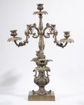 VICTORIAN BRONZE CANDELABRUM F