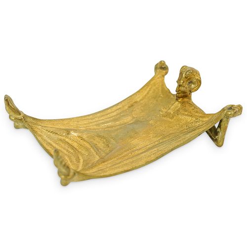 VICTORIAN BRONZE DEVIL CARD