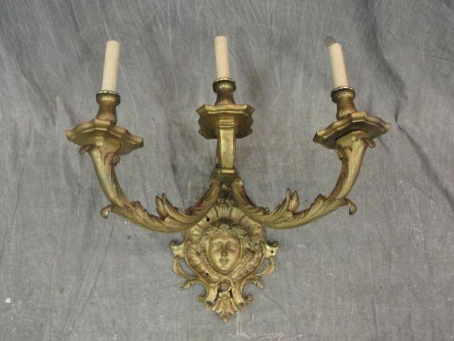 Victorian Bronze Sconce. Nice