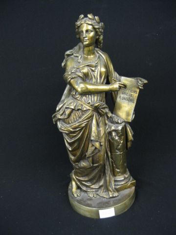 Victorian Bronzed Statue of a