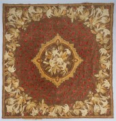 VICTORIAN BROWN GROUND FLORAL