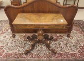 VICTORIAN BURL WALNUT CONSOLE/