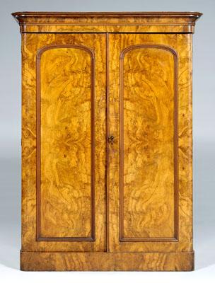 Victorian burlwood fitted