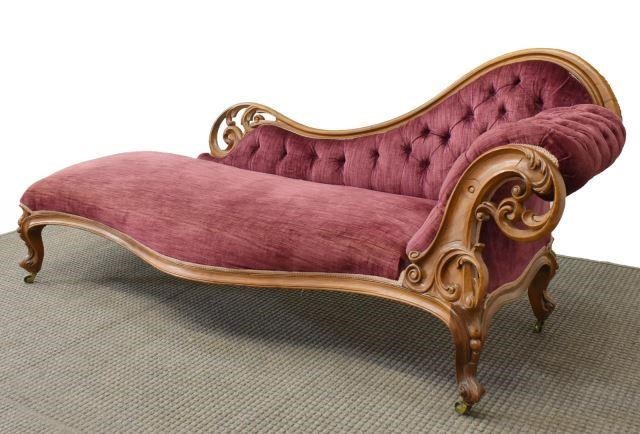 VICTORIAN BUTTON-TUFTED UPHOLSTERED