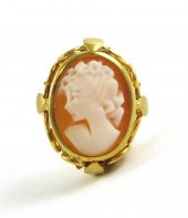 VICTORIAN CAMEO AND EIGHTEEN K