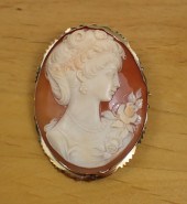 VICTORIAN CAMEO AND EIGHTEEN K
