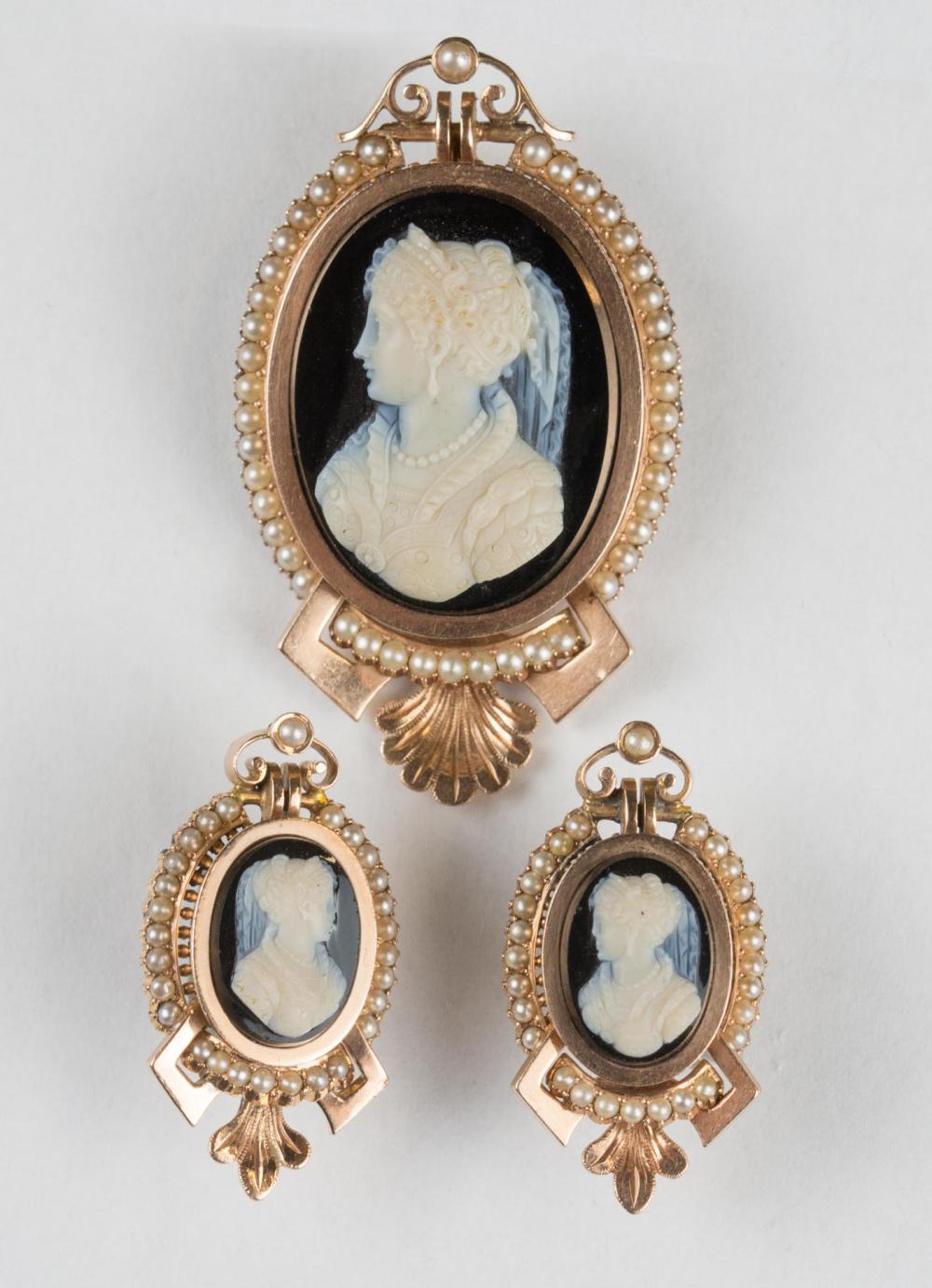 VICTORIAN CAMEO AND YELLOW GOLD