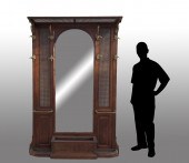 VICTORIAN CANED HALL TREE: Sur