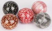 VICTORIAN CARPET BALLS<br>Five