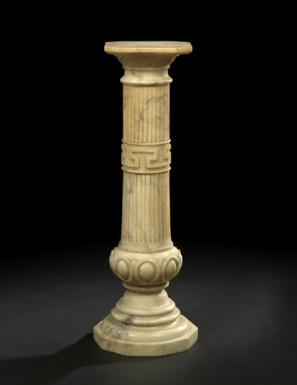 Victorian Carrara Marble Pedestal,