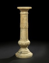 Victorian Carrara Marble Pedes
