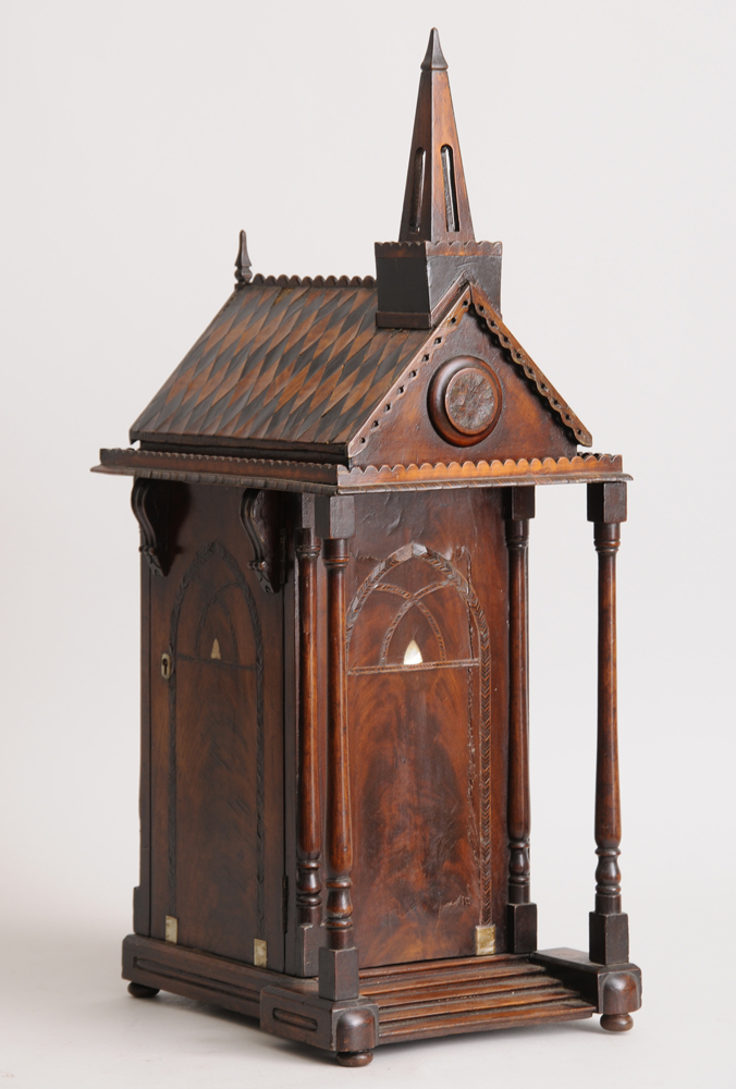 VICTORIAN CARVED AND INLAID