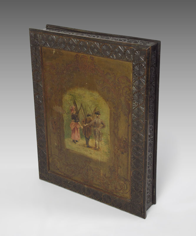 VICTORIAN CARVED AND PAINTED