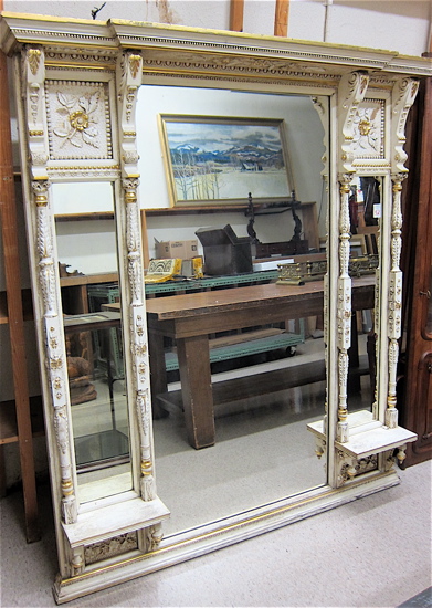 VICTORIAN CARVED AND PAINTED WOOD