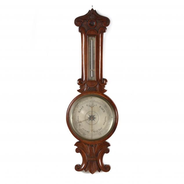 VICTORIAN CARVED MAHOGANY BANJO