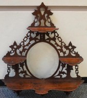 VICTORIAN CARVED MAHOGANY HANG