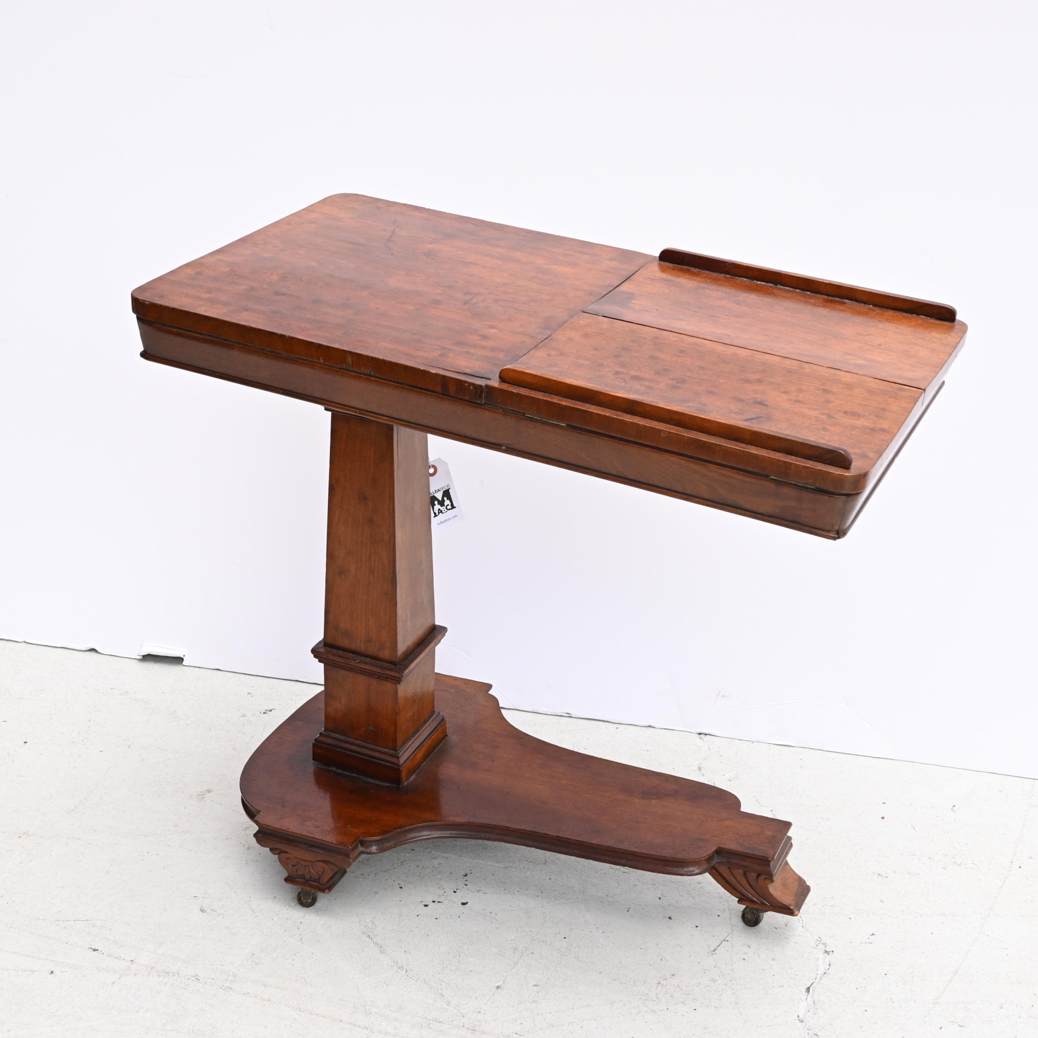 VICTORIAN CARVED MAHOGANY INVALID