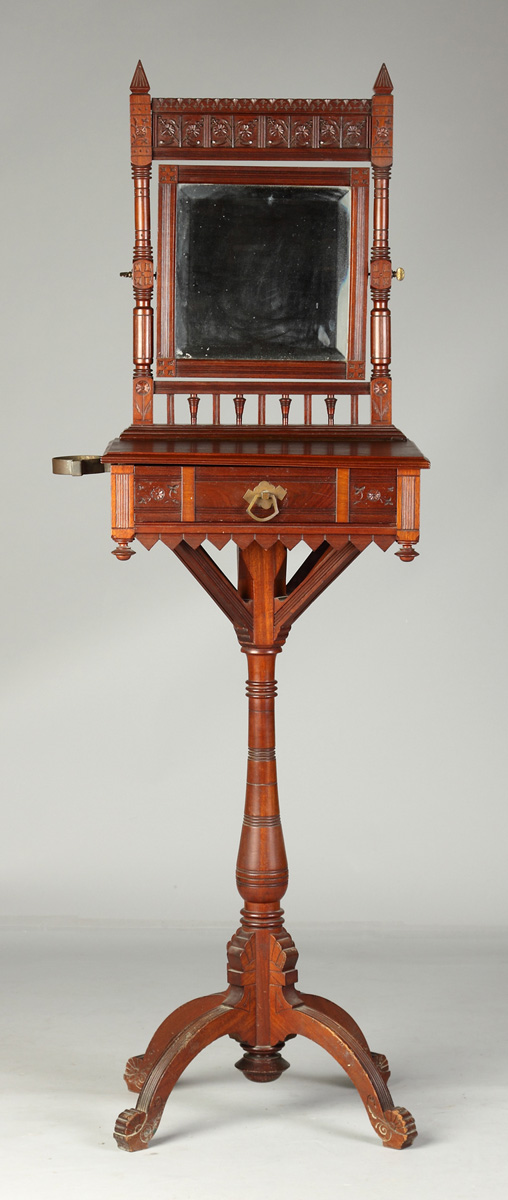 Victorian Carved Mahogany Shaving