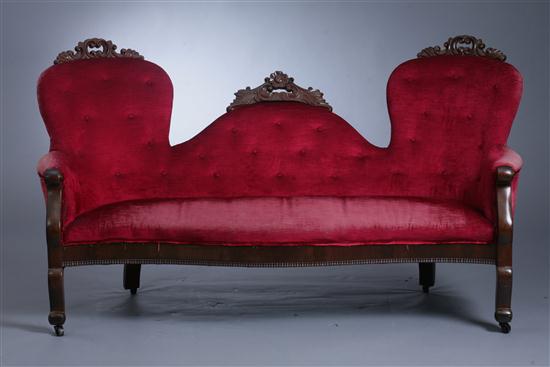VICTORIAN CARVED MAHOGANY