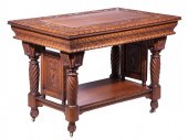 VICTORIAN CARVED "NORTHWIND FA