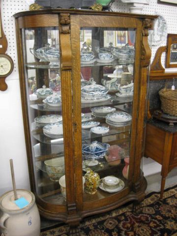 Victorian Carved Oak China