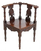 VICTORIAN CARVED OAK GROTESQUE