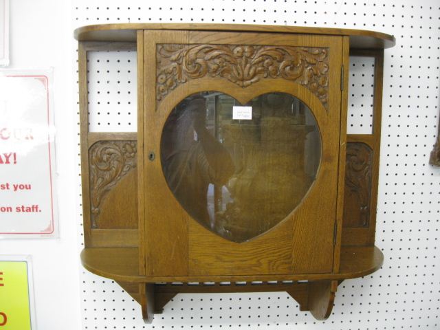 Victorian Carved Oak Wall Shelf