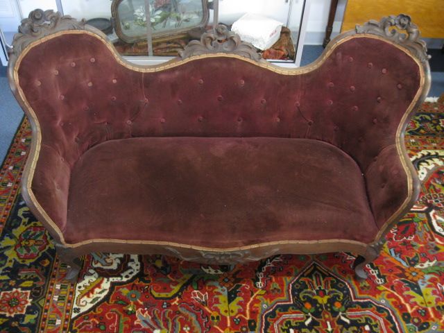 Victorian Carved Rosewood