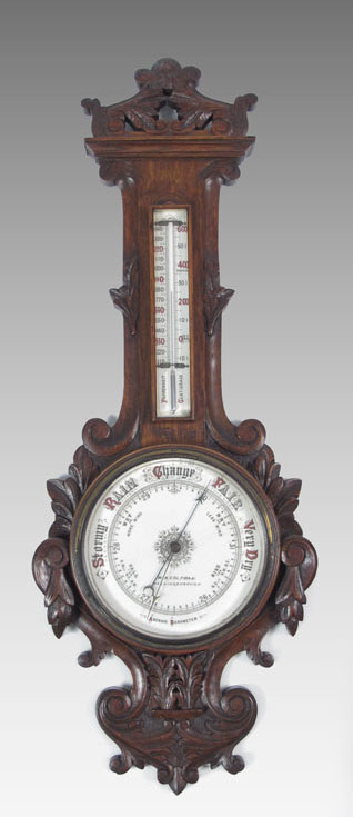 VICTORIAN CARVED WALNUT COPLMAN