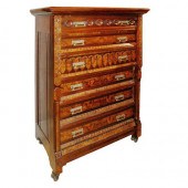 Victorian Carved Walnut Locksi