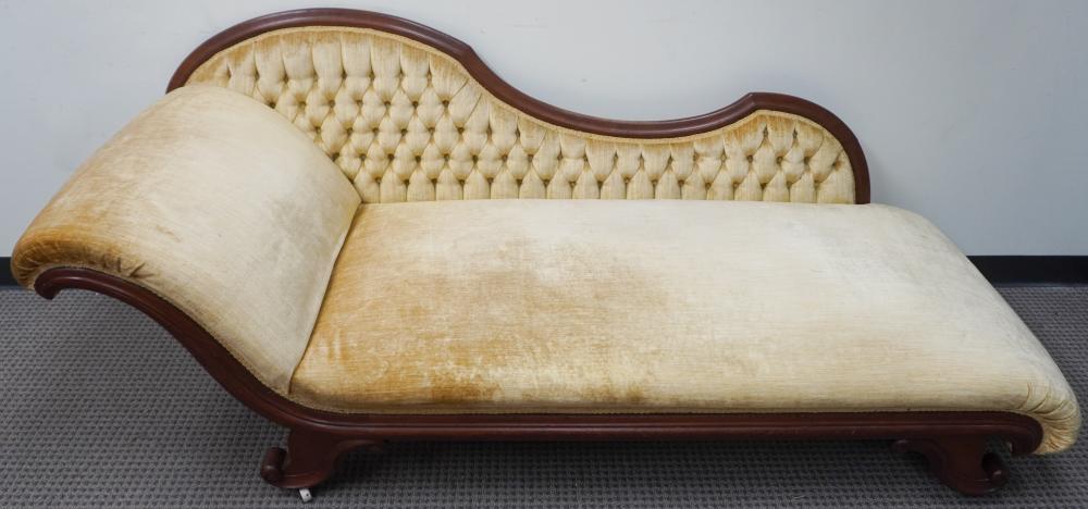 VICTORIAN CARVED WALNUT YELLOW