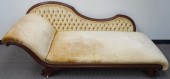 VICTORIAN CARVED WALNUT YELLOW
