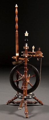 Victorian carved wood and ivor