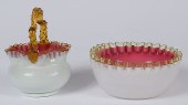 Victorian Cased Glass Bowl and