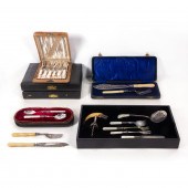 VICTORIAN CASED SILVERPLATE TA