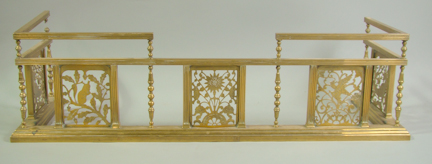 VICTORIAN CAST AND PIERCED BRASS