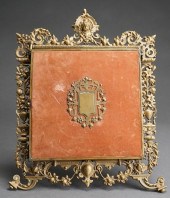 VICTORIAN CAST BRASS EASEL-BAC