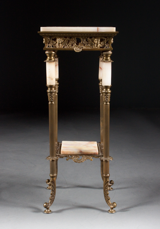 Victorian cast gilt-brass and