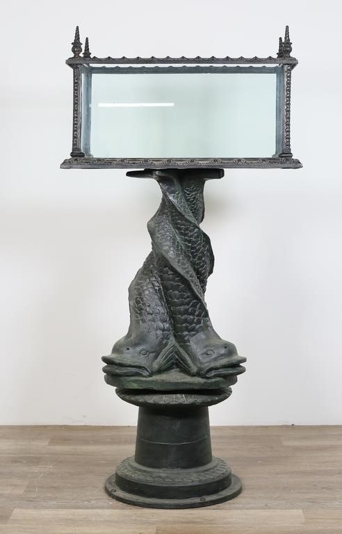VICTORIAN CAST IRON AQUARIUM ON