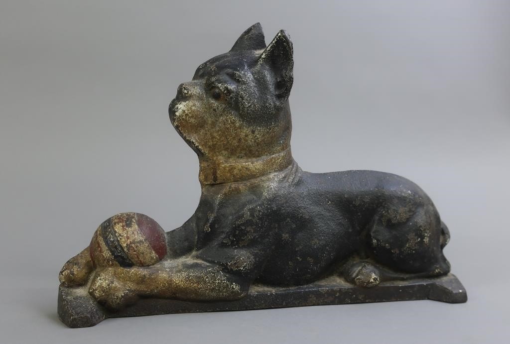 Victorian cast iron English Boxer