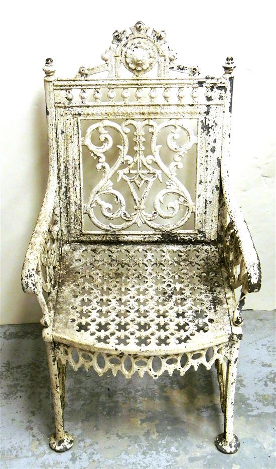 Victorian cast-iron garden arm