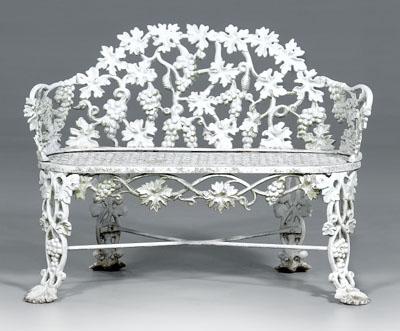 Victorian cast iron garden bench,