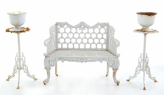 Victorian cast-iron garden bench