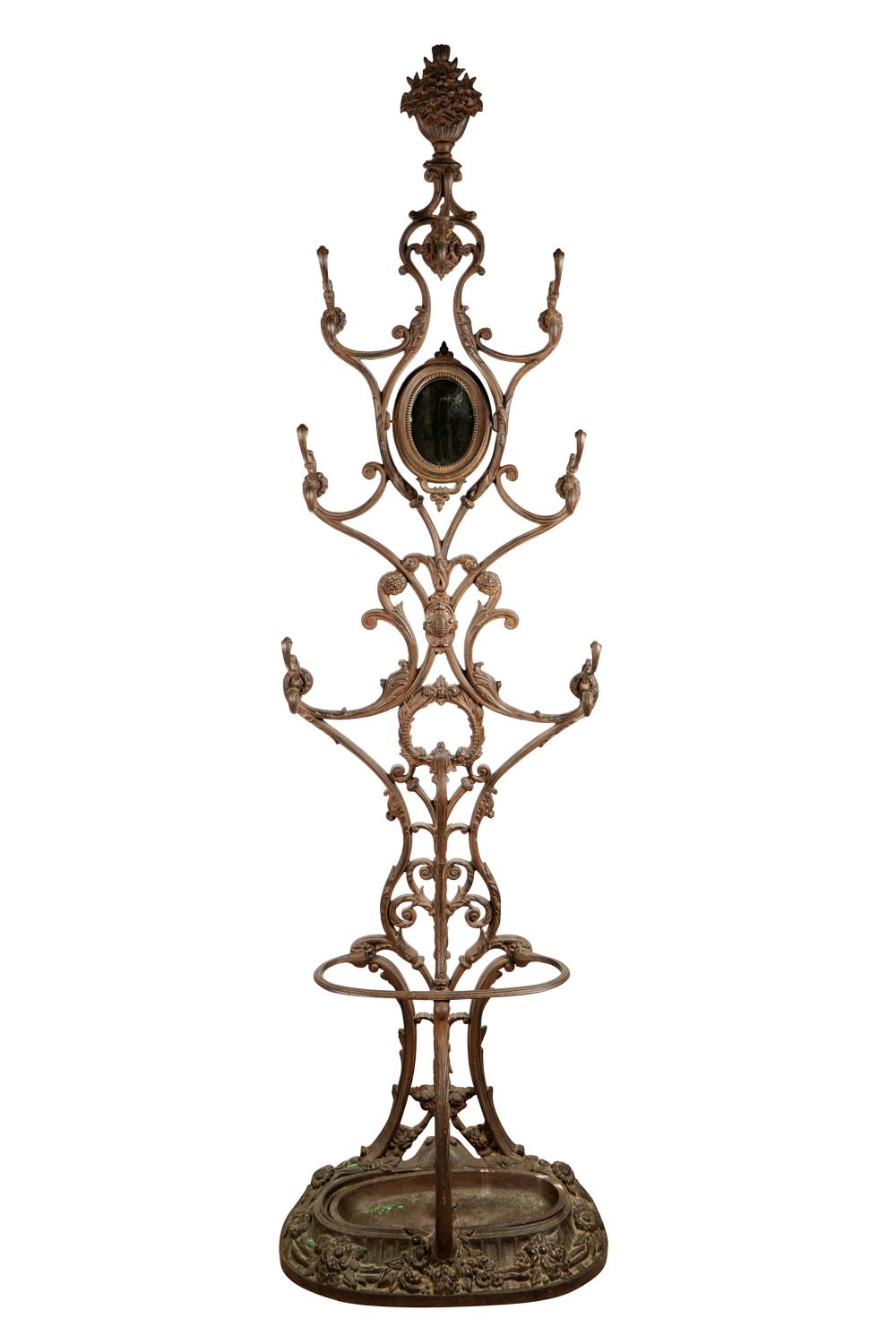 VICTORIAN CAST IRON HALL TREEwith