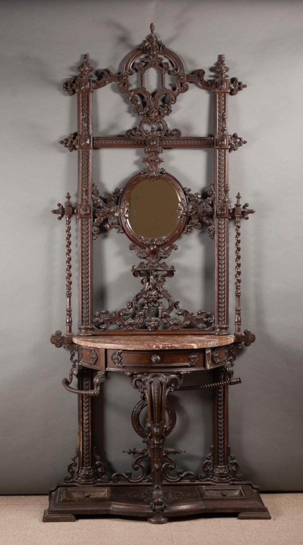 VICTORIAN CAST IRON HALLSTAND,