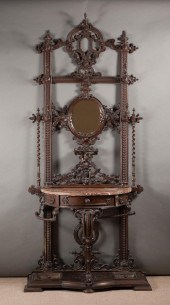 VICTORIAN CAST IRON HALLSTAND,