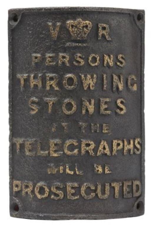 VICTORIAN CAST IRON TELEGRAPH