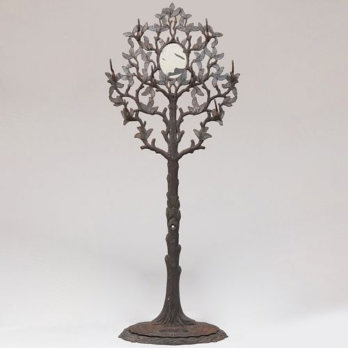 VICTORIAN CAST IRON TREE FORM HAT