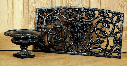VICTORIAN CAST IRON WINDOW GATE &