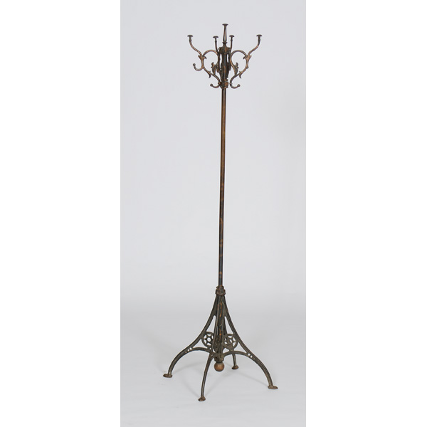 Victorian Cast Metal Hall Tree